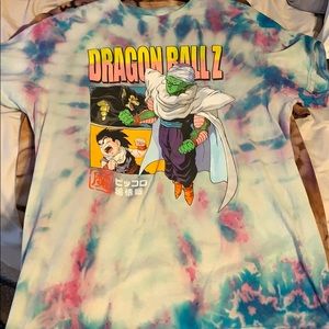 1 of 1 bleached and dyed anime tee